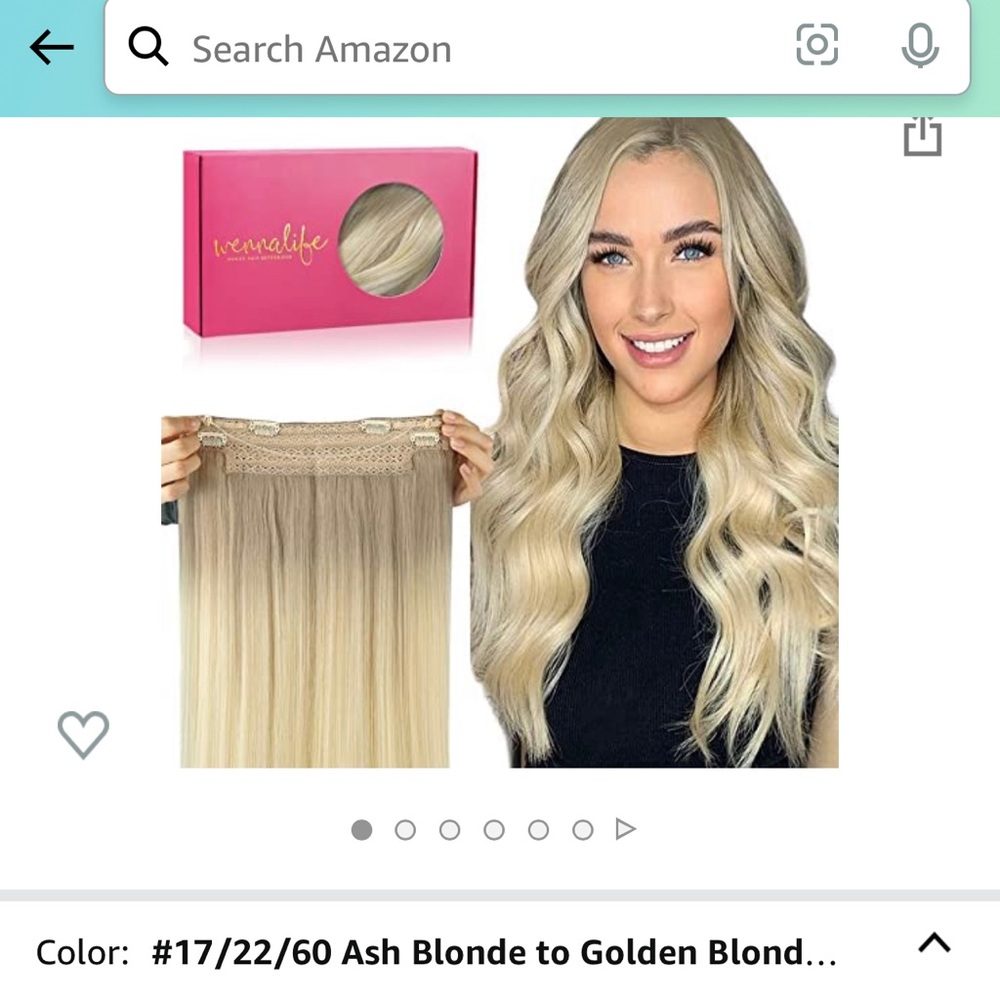 Invisible wire human hair extensions 18in 95grams